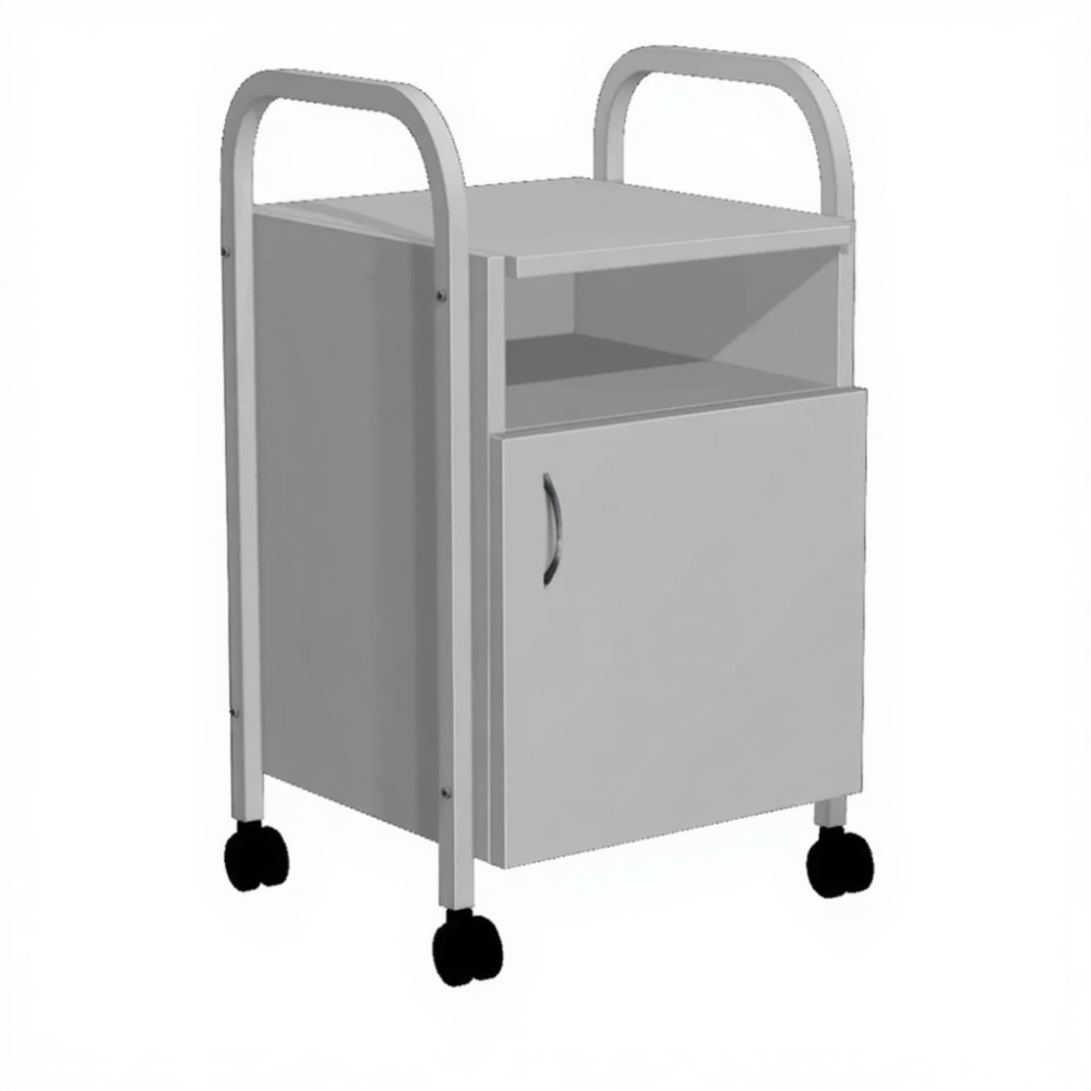 Тумба подкатная ТПМ-2 (ЛДСП серый, каркас серый)