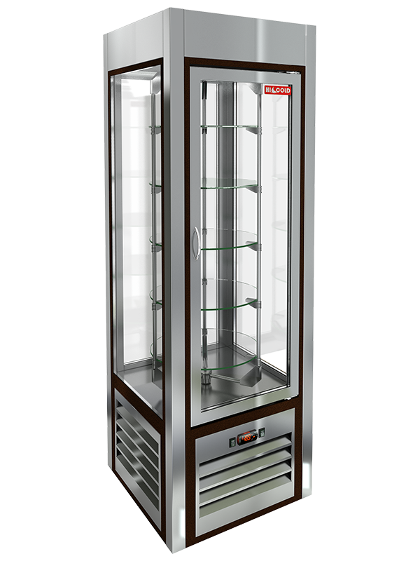 Витрина кондитерская вертикальная с вращением HICOLD VRC 350 R Sh 284283