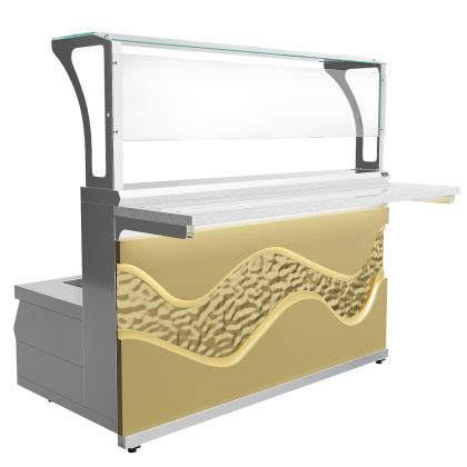 Мармит первых блюд 3-конфорочный Luxstahl МПЧ (С)-1500 Premium Gold River (Золотая Река)