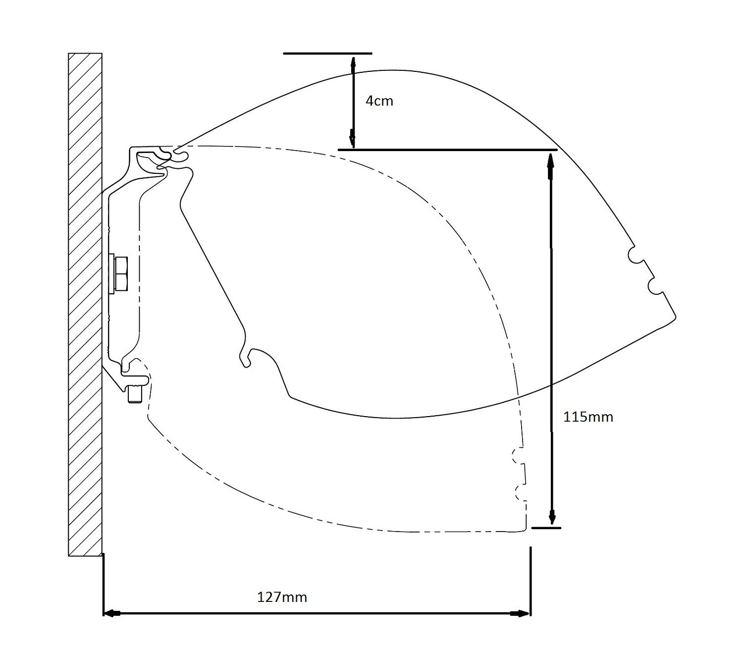 Kauber Red Label Tensioned BT Cinema 95" 16:9 118x210 дроп 60 см. Microperf MW