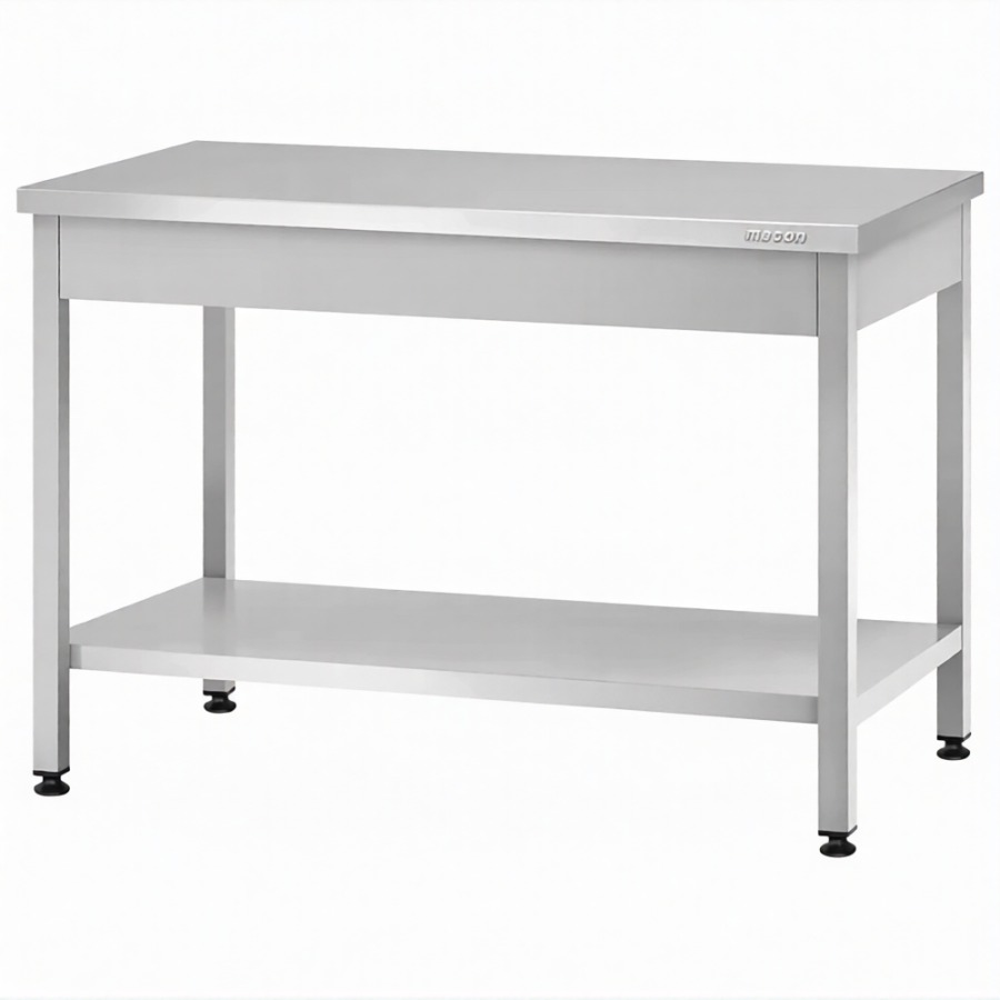 Стол производственный СПРп - 860х1000х600 «Profi Ral» (полка сплошная)