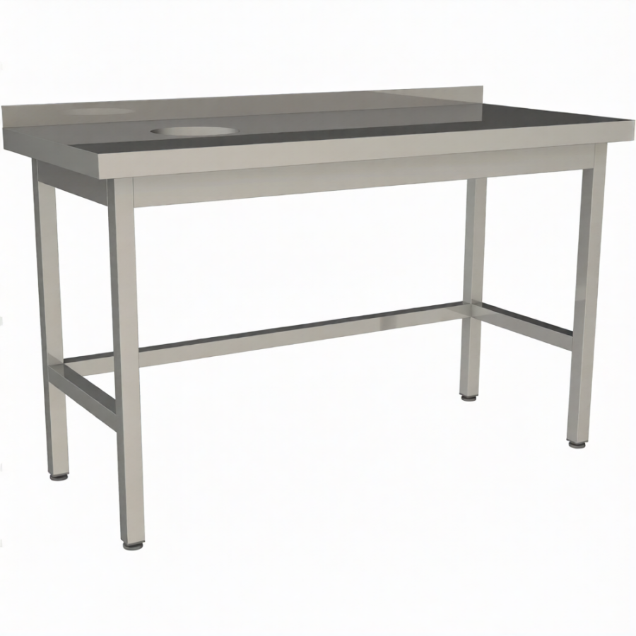 Стол для сбора пищевых отходов с бортом СПО-15/6-БО-Л