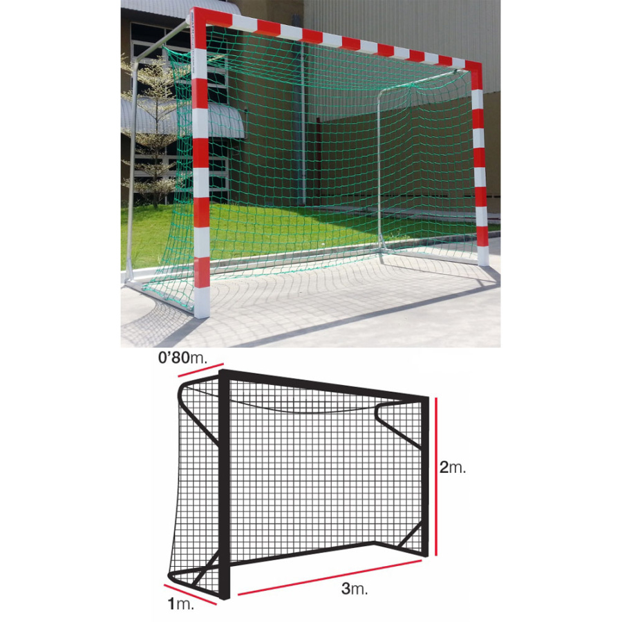 Сетка футзальная/гандбольная EL LEON DE ORO ячейка 10х10 см, Цвет Зеленый