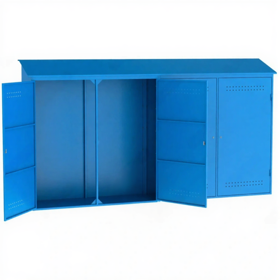 Металлический шкаф для рампы О2 (2050х3700х600)