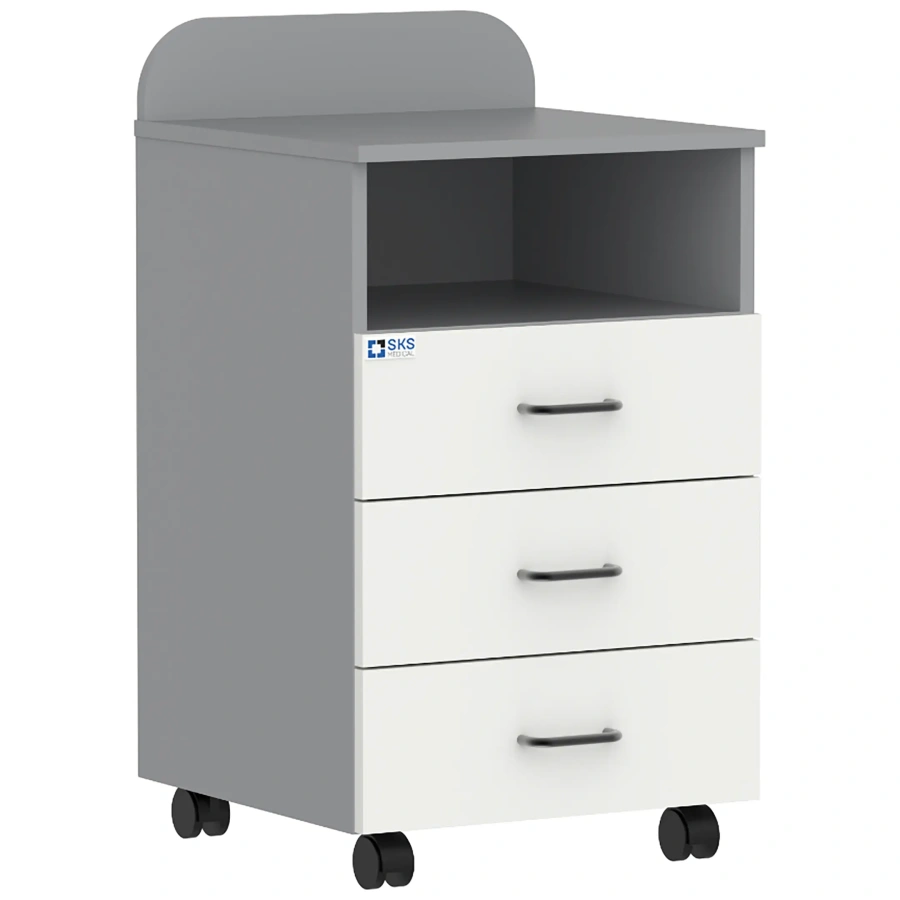 Тумба прикроватная с бортом GRAY LITE 8