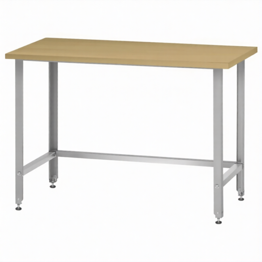 Стол кондитерский СПРн 860х1200х800 «Norma Inox» бук/40 (полка-обвязка сварная, ножка угловая)