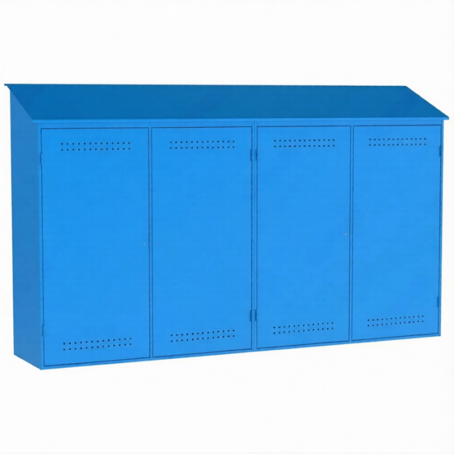 Металлический шкаф для рампы О2 (2400х4000х600)