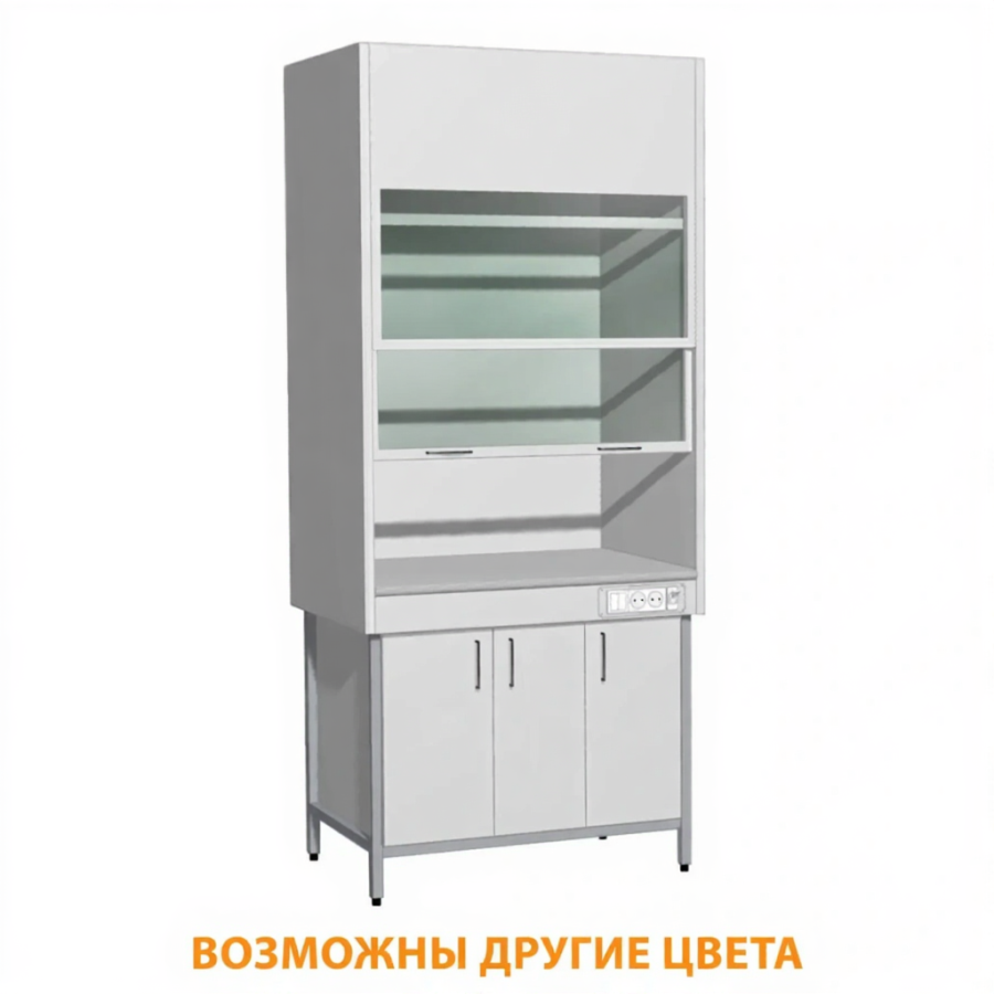 Шкаф вытяжной металлический «Премиум» (столешница керамика) ШМВ-4 (1200х680х2200)