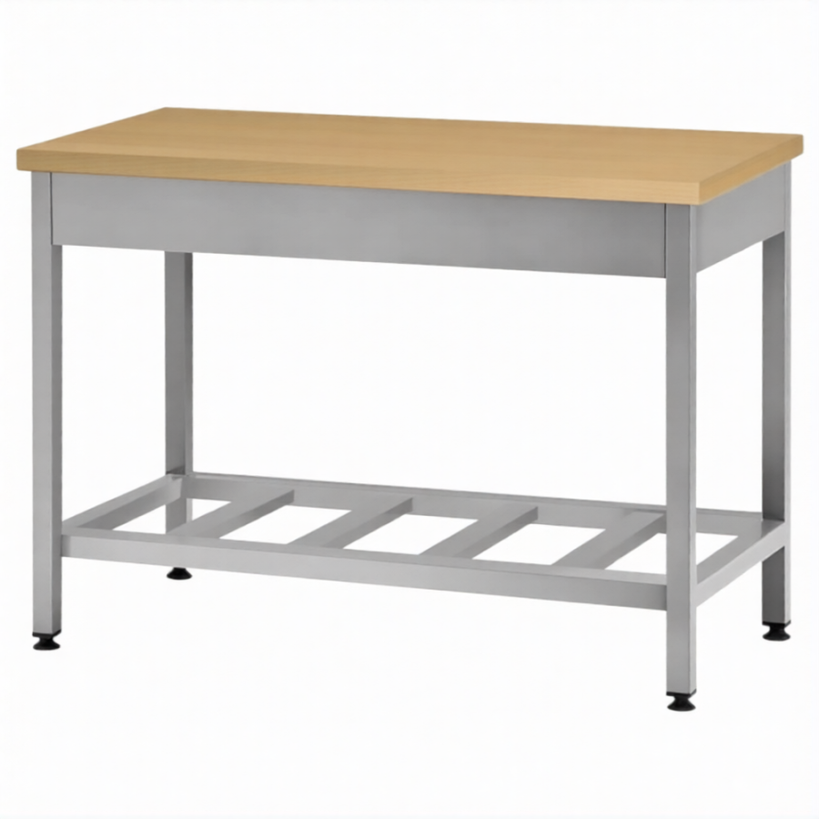 Стол кондитерский СПРп 860х1200х700 «Profi Inox», бук/40 (полка-решетка)